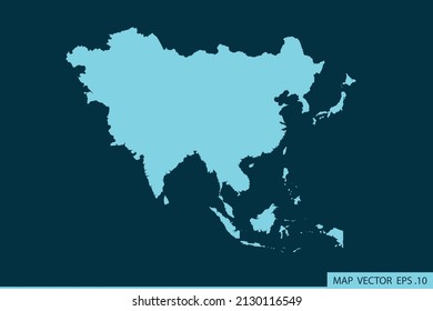 asia map ,Abstract mash line and point scales on dark background for your web site design map logo, app, ui ,Travel. Vector illustration eps 10.