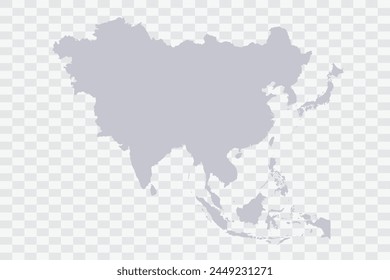 Asia Map Color de la nube en el fondo blanco archivos de calidad Png