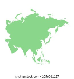 Asia map content conept