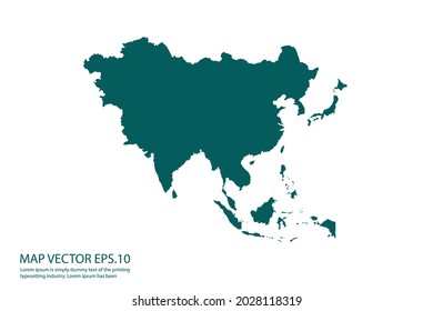 asia map High Detailed on white background. Abstract design vector illustration eps 10