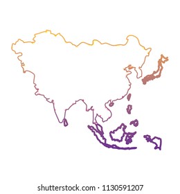asia map icon