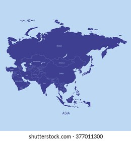 国名を持つアジアの地図 グレーイラストベクター画像 のベクター画像素材 ロイヤリティフリー Shutterstock
