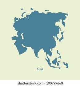 Vector Asia Map Stock Vector (Royalty Free) 382428031 | Shutterstock