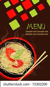 Asia menu design template