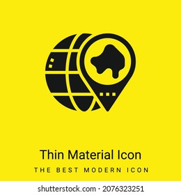 Asia minimal bright yellow material icon