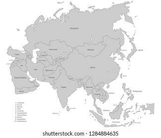 Asia - Political Map of Asia