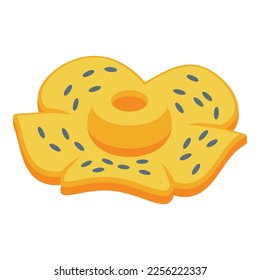 Asia rafflesia icon isometric vector. Floral forest. Jungle flower