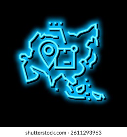 asia shipment tracking neon light sign vector. asia shipment tracking illustration