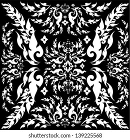 Asia style pattern graphic (thai style)