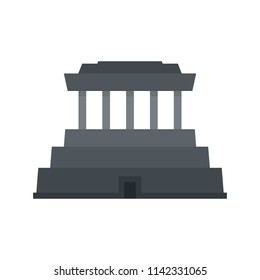 Asia temple icon. Flat illustration of asia temple vector icon for web isolated on white