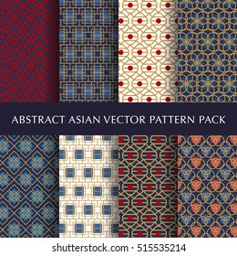 Asian abstract vector pattern pack