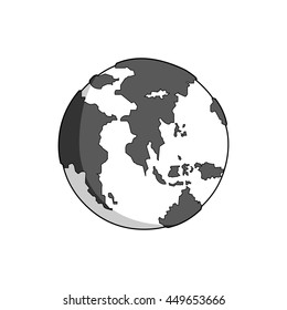 asian and african globe