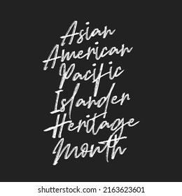 Asian American Pacific Islander Heritage Month, AAPI Celebration, AAPI Month, Stop Asian Hate, Asian Celebration, Culture Celebration, Vector Text Illustration Background