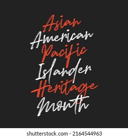 Asian American Pacific Islander Heritage Month, AAPI Celebration, AAPI Month, Stop Asian Hate, Asian Celebration, Culture Celebration, Vector Text Illustration Background