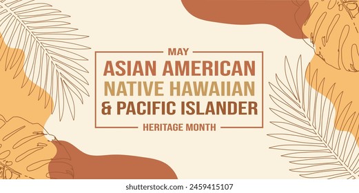 Asian American and Pacific Islander Heritage Month. Vector Illustration