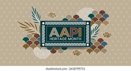Asian American and Pacific Islander Heritage Month. Vector for Poster, card, banner and background. vector Illustration