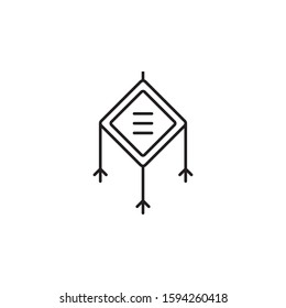 Asian amulet icon. Simple thin line, outline vector of Chinese icons for UI and UX, website or mobile application