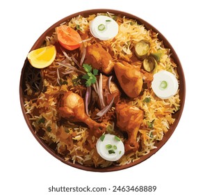 Asian Asia India Indian Arab food fry rice curry logo sign icon art menu tasty lunch lamb beef meat meal nasi plate dish party Islam eid iftar fasting middle east south grain spicy spice top view