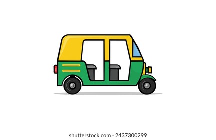 Asiático Auto rickshaw ilustración vectorial trabajo para el uso. 