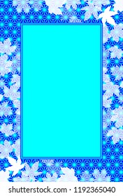 Asian background material Wallpaper, autumn nature and fallen leaves, for picture frames and title spaces