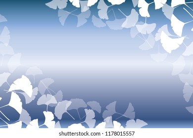 Asian background material Wallpaper, fallen leaves in autumn, leaves of ginkgo biloba