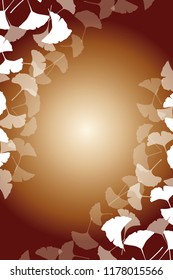 Asian background material Wallpaper, fallen leaves in autumn, leaves of ginkgo biloba