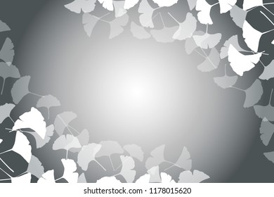 Asian background material Wallpaper, fallen leaves in autumn, leaves of ginkgo biloba