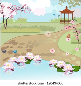 日本庭園 のイラスト素材 画像 ベクター画像 Shutterstock
