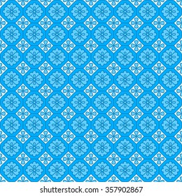 asian blue pattern with flowers