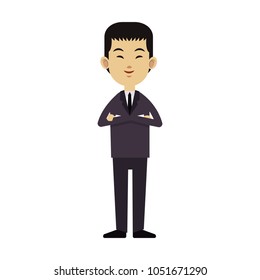 Asian businessman cartoon