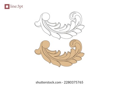 Asian Chinese vintage vector delicate floral vine twine spiral art deco pattern. Baroque Victorian style. Decoration for border, frame, invitation, poster, packaging design.