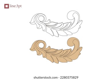 Asian Chinese vintage vector delicate floral vine twine spiral art deco pattern. Baroque Victorian style. Decoration for border, frame, invitation, poster, packaging design.