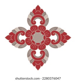 Asian Chinese vintage vector delicate floral vine twine spiral art deco pattern. Baroque Victorian style. Decoration for border, frame, invitation, poster, packaging design.