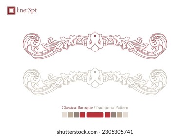 Asian Chinese vintage vector delicate floral vine twine spiral art deco pattern. Baroque Victorian style. Decoration for border, frame, invitation, poster, packaging design.