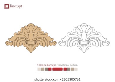 Asian Chinese vintage vector delicate floral vine twine spiral art deco pattern. Baroque Victorian style. Decoration for border, frame, invitation, poster, packaging design.