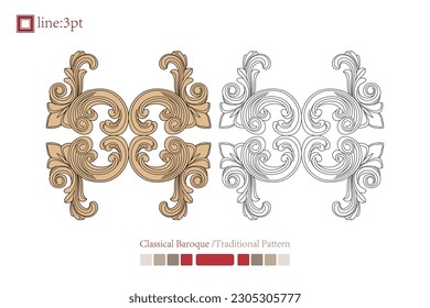 Asian Chinese vintage vector delicate floral vine twine spiral art deco pattern. Baroque Victorian style. Decoration for border, frame, invitation, poster, packaging design.