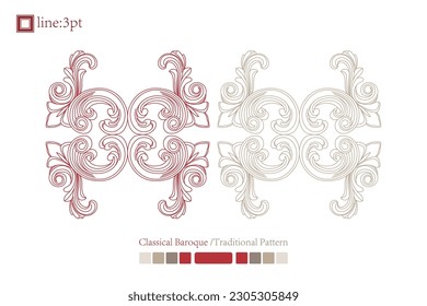 Asian Chinese vintage vector delicate floral vine twine spiral art deco pattern. Baroque Victorian style. Decoration for border, frame, invitation, poster, packaging design.