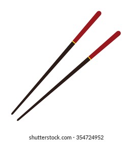 Asian chopsticks / chop sticks flat icon for food apps and websites