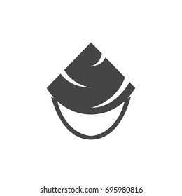 Asian conical hat icon