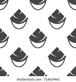 Asian conical hat seamless pattern. Vector illustration for backgrounds