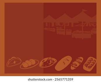 Asian cuisine background vector festival pattern dumpling ramen sushi food icons 