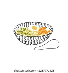 Asian cuisine noodle soup
