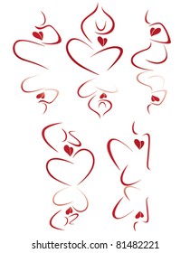 asian culture vector collection of people images