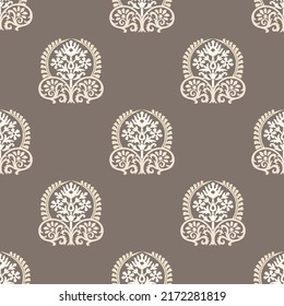 Asian damask wallpaper pattern design