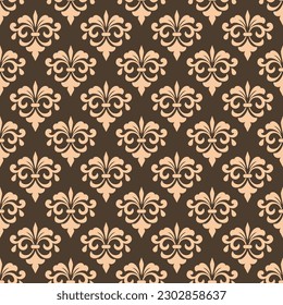Asian damask wallpaper pattern design.