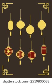 Asian decorations, lanterns and other ornaments