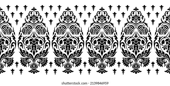 Asian decorative vector border design