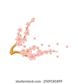 Asian Decorative Vector - Cherry Blossom 2