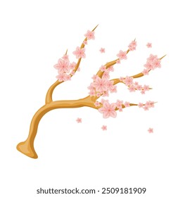 Vetor decorativo asiático - flor de cerejeira 1