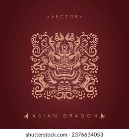 Asian dragon Chinese dragon totem pattern